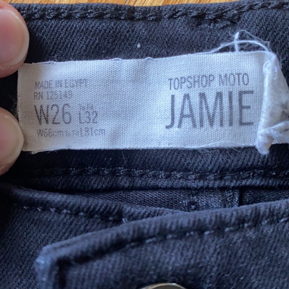 Black TopShop Jamie Jean Skinny Jeans size 26 - Picture 3 of 6